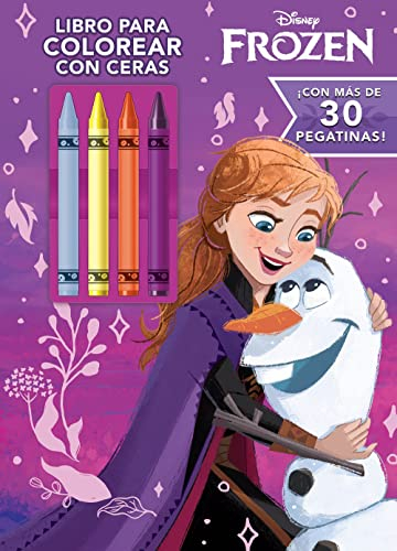 Frozen. Libro para colorear con ceras: Con pegatinas (Disney. Frozen)