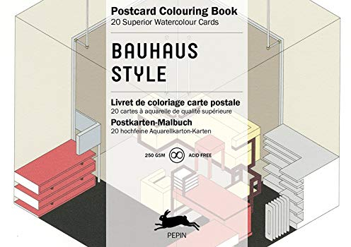Bauhaus Style: Postcard Colouring Book / Postkarten - Malbuch