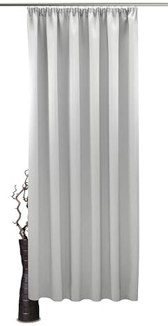 VHG Vorhang Leon, Kräuselband (1 St), Verdunkler, Energie sparend,Wärmeschutz,Blickdicht,Verschiedene Größen