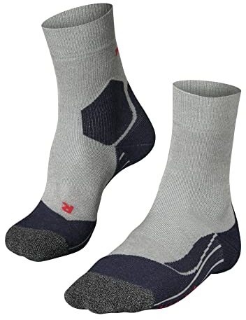 FALKE Men's RU3 Comfort M So Lyocell Functional Yarn Anti-Blister 1 Pair Running Socks, Grey Lightgrey 3406, 5.5-7.5