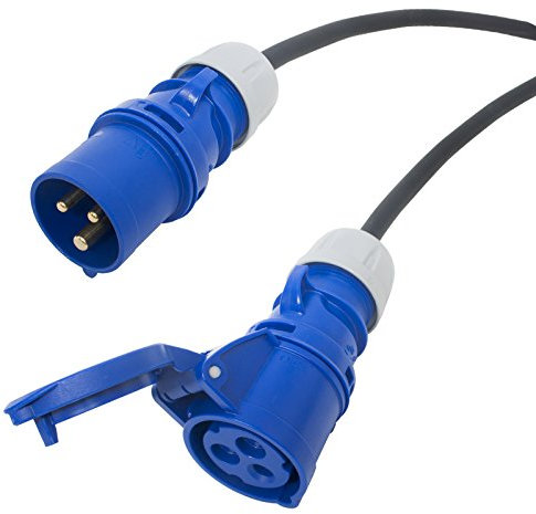 16 amp H07rn-f Tough Rubber Hook up Lead. Extension Cable. 240v Lewden Ceeform (50m)