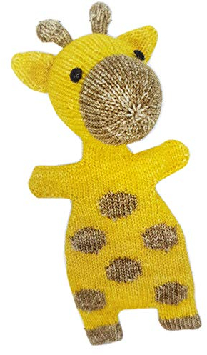 Hardicraft Strickpaket Strickset zum selber machen mit Anleitung und Material für Giraffe ZIGGY, 27 cm. Individuelles Geschenk