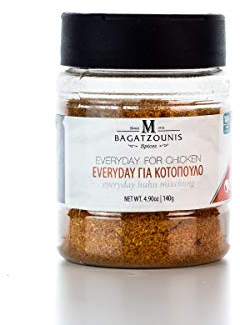 Bagatzounis griechische Gewürzmischung für Grill Hähnchen Huhn Pute 140g Streudose Spice Mix Chicken Fleisch Gewürz Dose