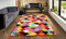 ZASH London Multi-Colored Geometric Design Area Rugs Thick Soft Bedroom Carpet Long Hallway Runner Mat (Scales, 120x170 cm)