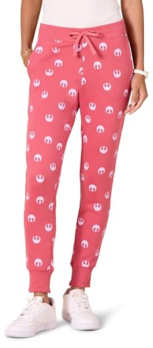 Amazon Essentials Disney | Marvel | Star Wars Pantaloni della Tuta in Pile di French Terry Donna, Star Wars Rebel Logo, XXL
