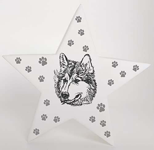Bambinella® LED Leuchte Nachlicht Husky - Deko - 11,5cm x 4cm x 11cm
