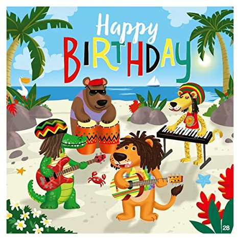 Depesche 11661-028 - Glückwunsch-Karte mit Musik, witzige Geburtstags-Karte mit farbenfrohem Motiv, passendem Spruch und Innentext, inkl. Umschlag, 17 x 16,5 cm