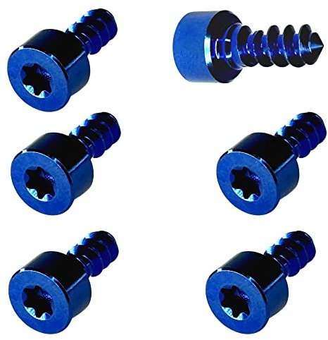 Titan Tankdeckel Tuning Torx T25 Schrauben für Audi TT TTS TTRS Roadster/Coupe 8S Set (6St.) (Blau)