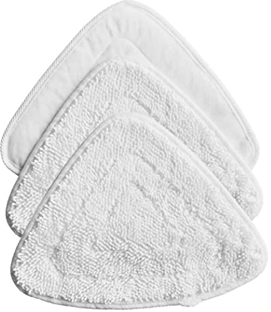 LUTAKU Steam Mop Pads Microfiber Cleaning Cloth Replacement Pads Compatible with For Vileda 100 Hot Spray Mop Refills (White)