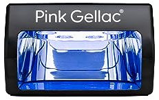 Pink Gellac UV Lampe Nagelhärter Schwarz - Led Nagellampe Salonqualität für zu Hause - Nagellack UV Lampe mit Automatischem Timer - Nail Lamp Einfach Zu Benutzen