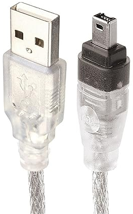 xiwai Câble adaptateur USB vers Firewire IEEE 1394 4 broches mâle iLink pour Sony DCR-TRV75E DV