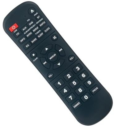 RD-D227B Replacement Remote Control -VINABTY-fit for JVC HiFi Audio System RDD227B remote control RM-SRDD227