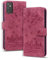 Beajew Handyhülle für Samsung Galaxy S22, Leder Handy Klapphülle Brieftasche Magnetverschluss Flipcase Cover [Standfunction] [Kartenfach] auch für Samsung Galaxy S22-Weinrot
