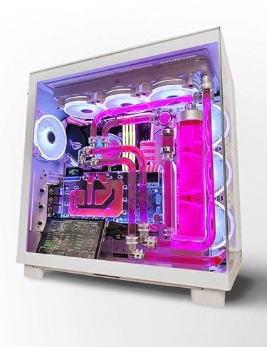 VIXIA High End Custom Watercooled Gaming PC - Intel Core i9 14900K - Gigabyte GeForce RTX 4090 - Corsair DDR5 64GB - Samsung 990 Pro PCIe4.0 NVME 2TB - Dual Cooling - VXD-80W 2