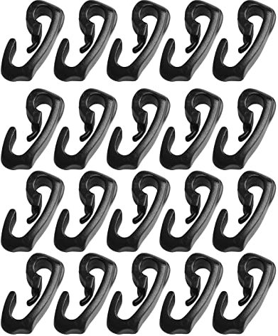 20pcs Clamp Tarp Clips Awning Clamp Sets Trap Clips Jaw Tent Snaps Hangers Camping Clamp Clips Tent Tighten Lock Grips Plastic Snap Hooks Small Tent Hooks For Lights Hanging To Canopy Heavy Duty Tent