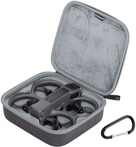 RC GearPro Avata 2 Drone Custodia per il trasporto con moschettone Antiurto Guscio duro Custodia protettiva Da viaggio Borsa per DJI Avata 2 Drone Corpo