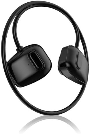 Knochenschall-Kopfhörer Bluetooth 5.3 IPX7 Wasserdicht Knochenschall zum Schwimmen Headset Kabellose Unterwasser-Kopfhörer Schwimmen 9H Akkulaufzeit mit 32GB MP3-Player zum Laufen Radfahren Schwarz