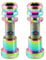 2 Sets Bike Stem Bolts Nuts Kit, Titanium Bicycle Stem Bolts Nuts, M5 Bike Fixed Stem Screws for Mountain Bike/Road Bicycle (Multicolour,M5X17mm)