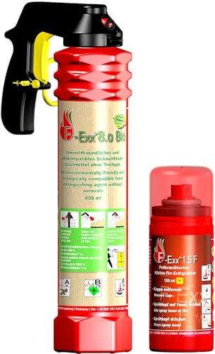 F-Exx® Schaum Feuerlöscher Sparpaket 1x F-Exx® 8.0 Bio, 1x F-Exx® 1.5 F