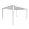 PERGOLA BIOCLIMATICA 3X4 H240 ALLUMINOBIANCO CON DOPPIA LAMELLA ORIENTABILE