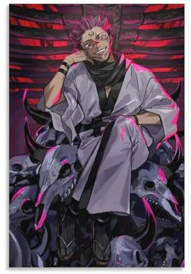 KBGDFSDF Ryomen Sukuna Poster (3) Leinwand Poster Schlafzimmer Dekor Landschaft Büro Zimmer Dekor Geschenk 30 x 45 cm