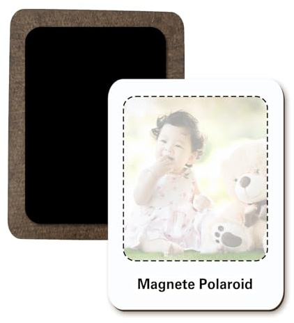 GIFART Personalisierter Fotomagnet mit Foto – Kühlschrank Magnet mit Bild – Personalisierte Geschenke für Valentinstag, Jahrestag, Muttertag (MDF Vintage Rechteck 7x9 cm)