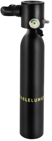 LANNADD Botella de buceo con bomba, tanque de oxígeno, juego de buceo, mini botella de buceo con 5 a 10 minutos de buceo de 0,5 l, equipo de buceo portátil para buceo, rescate de ríos y océanos
