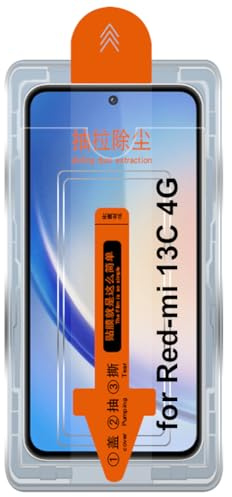 Kepuch Protector de Pantalla para Xiaomi Redmi 13C 4G 6.74 168x78mm - Vidrio Templado con Herramienta de Auto Alineación