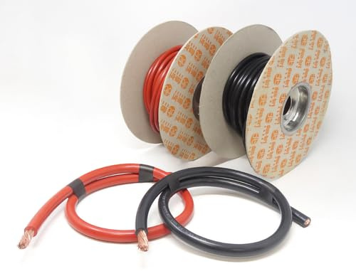 DBG Hi-Flex PVC Battery Cable | 35mm² Pure Copper Core | 2 AWG | Flexible Power Wire | Rated 240A | High-Strand Count for Maximum Flexibility | Red & Black Options (Red, 4 Metre)