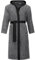 Ladeheid Albornoz de Baño 100% Algodón Ropa de Casa Hombre LA40-190 (Gris Oscuro-12/Negro-30, L)