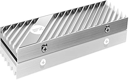 EZDIY-FAB M.2 2280 SSD Kühlkörper,doppelseitiger Kühlkörper,Hochleistungs-SSD-Kühler für PC/PS5 für PCIE NVME M.2 SSD oder SATA M.2 SSD-Silber