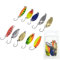 Single Hook Spinner Baits for Pike, 10 Pieces Fishing Lures Fishing Spoons, Metal Jig Lures, Fishing Lures Jig Head, Trout Fishing Tackle Kit, for Outdoor Fishing, Entertament and Relaxing