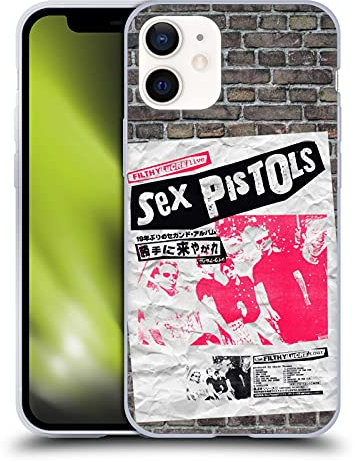 Head Case Designs Officially Licensed Sex Pistols Filthy Lucre Japan Band Art Soft Gel Case Compatible With Apple iPhone 12 Mini