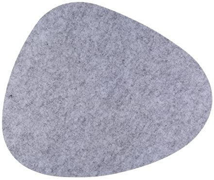 Platzset Tischset Tischuntersetzer Tischdekoration 2er-Set Grau Pebblestone Filz 38 x 34,5 cm
