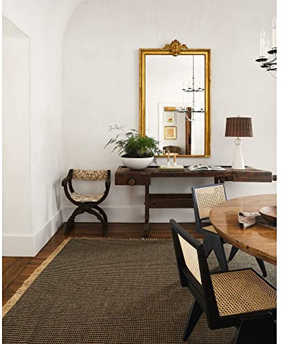 Livabliss x Becki Owens Jute Teppich Outdoor - In- und Outdoor Teppich für Balkon 160x220 cm, Terrasse, Garten, Küche - Outdoor Teppich Boho Style, Teppich für draußen - Teppich Tinte Blau