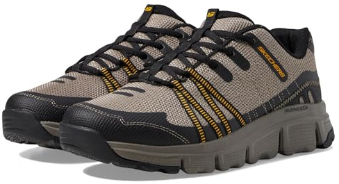 Skechers Herren Summits At Twin Bridges Turnschuhe, Tan Synthetic Textile Black Trim, 46 EU