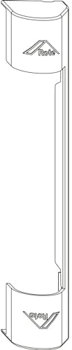 Roto 861167 NX Abdeckkappe Axerlager P3/130 P6/130 PVC R07.2 weiß, Verkehrsweiß