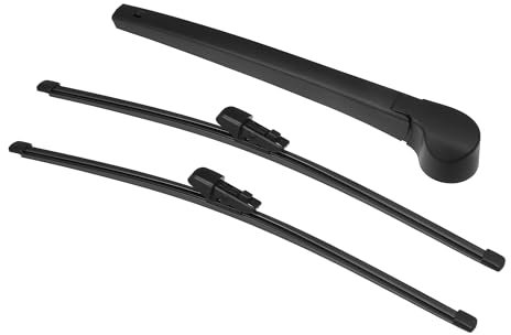 QUARKZMAN Heckscheibenwischerblatt und -arm passend für VW Tiguan 18-23 - Packung mit 3