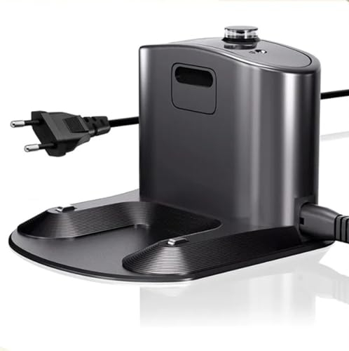 1 terminal de carga negro para robot aspirador base de carga para Irobot Roomba 500 600 700 800 900 E5 E6 I1 I3 I4 I6 I7 I8 para Irobot 4452367 (cable de alimentación incluido)