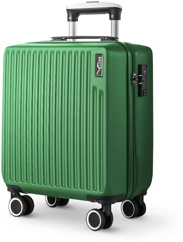 LUGG 15 Inch Vacay Lightweight Travel Cabin Bag Carry On Approved Suitcase ABS Shell Protection Water Resistant & Safe Locking System Easyjet Free Under seat Luggage (45x36x20cm)