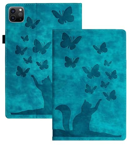 FMPCUON Custodia Compatibile con Amazon Fire HD 8 2020/2022/HD 8 Plus Custodia in Pelle PU Flip Stand Cover Portafoglio Porta Penna Slot Card Custodia Tablet per, Verde