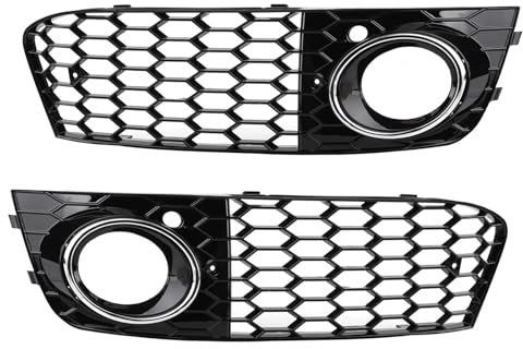 Griglia Fendinebbia Auto Maglia A Nido D'ape Fendinebbia Griglia Di Ventilazione Aperta Griglia Di Copertura Dell'aspirazione 8KD807682 8KD807681 Per A-udi A4 B8 RS4 2009-2012 Copertura Fendinebbia (