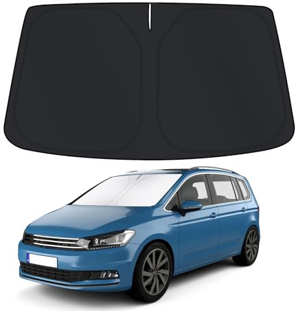 D-Lumina Parasol para Parabrisas para Accesorios Volkswagen T.Ouran 2018, Parasol para Parabrisas Delantero, Protector de Parabrisas de Coche contra los Rayos UV, Plegable y Portátil