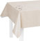 LILENO HOME Tischdecke abwaschbar als Meterware 240x140cm (Schnittkante) in Leinen Beige SP Motiv - Wachstuchtischdecke wasserabweisend ideal als Tischtuch o. Tischläufer für Bierzeltgarnitur