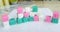 Personalise Up to 10 Edible Sugar Fondant Name/Letter/Number/Age 2cm Square Blocks; Customise Colour; Birthdays, Baby Showers, Anniversaries, Valentine, 1st Etc Cake topper/Decoration