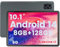 Azeyou Tablet Android 14 da 10,1, Processore Octa Core A523, 8GB+128GB+1TB di Espansione, Batteria da 6000mAh, Schermo IPS 1280x800, WiFi 6, Doppia Fotocamera, Sblocco Faccia, Widevine L1, GMS