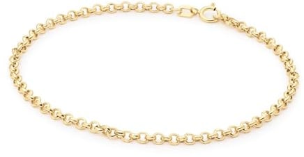 JACKIE GOLD Schmuck Damen | 14 Karat / 585 Echt Gold Armband | Menton Bracelet JKB25.504 | Länge 19 cm | Armkette mit Gliedern