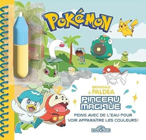 Pokémon - Pinceau magique - Bienvenue à Paldea - Livre avec pinceau magique - Dès 3 ans