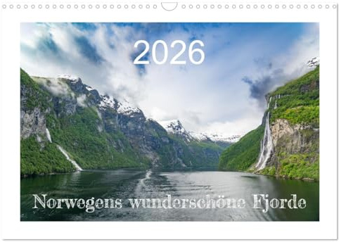 Norwegens wunderschöne Fjorde (Wandkalender 2026 DIN A3 quer), CALVENDO Monatskalender: Eine fotografische Reise durch die atemberaubende norwegische Landschaft. (CALVENDO Orte)