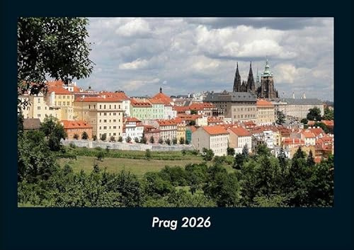 Prag 2026 Fotokalender DIN A4: Monatskalender mit Bild-Motiven aus Orten und Städten, Ländern und Kontinenten
